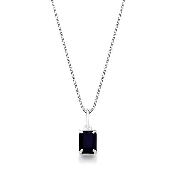 Colar pingente zircônia onix