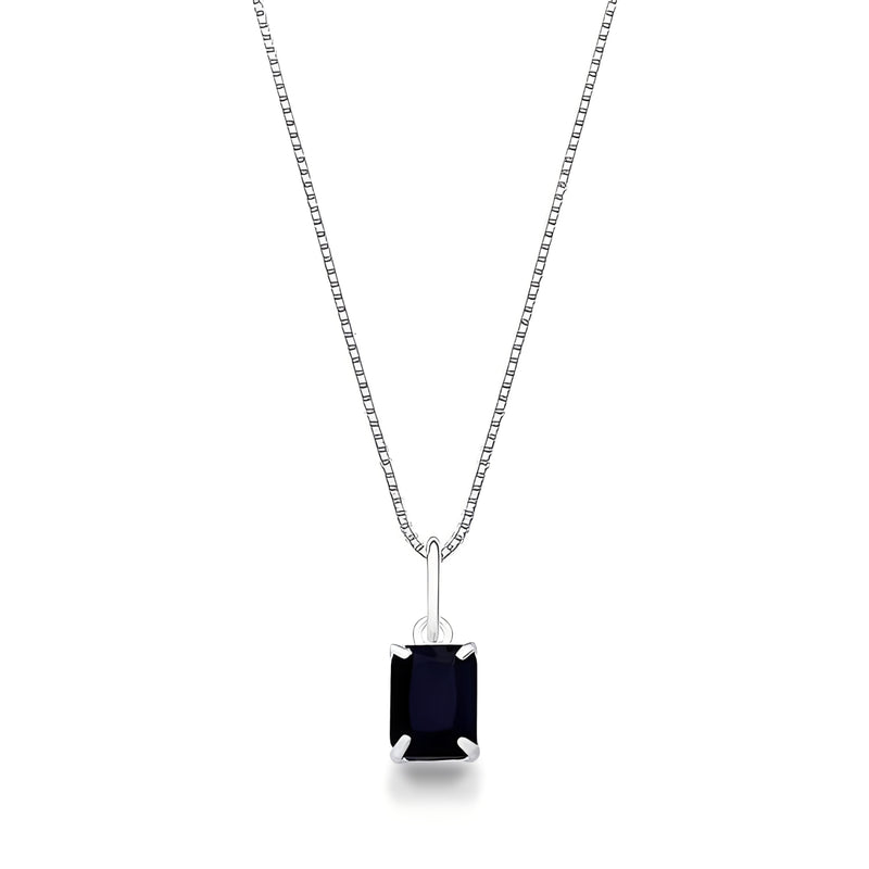 Colar pingente zircônia onix