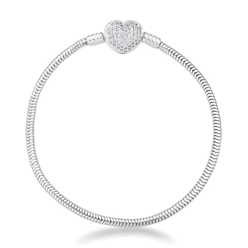 Pulseira Coração Cravejado