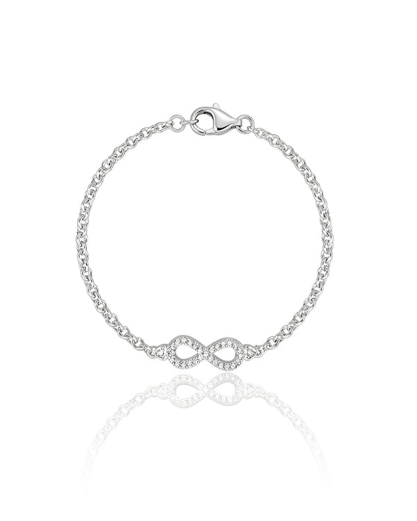 Pulseira Infinito Central Cravejado